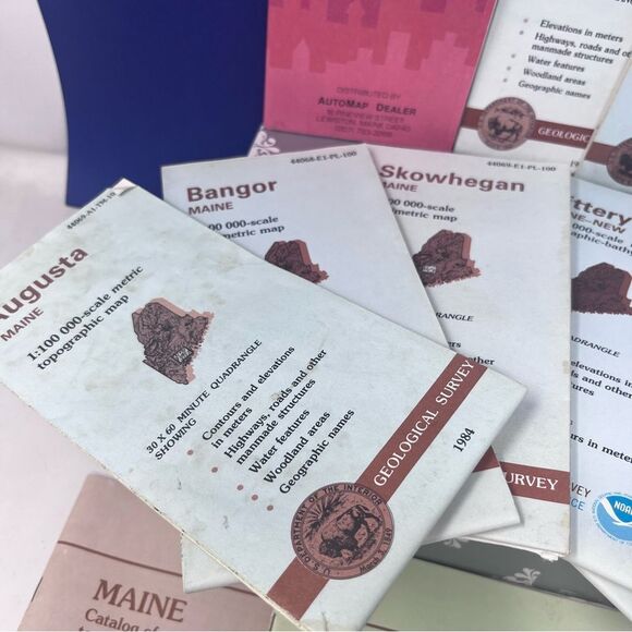 Collection of Maine Maps 1981-85 Geological Surveys - Picture 3 of 5